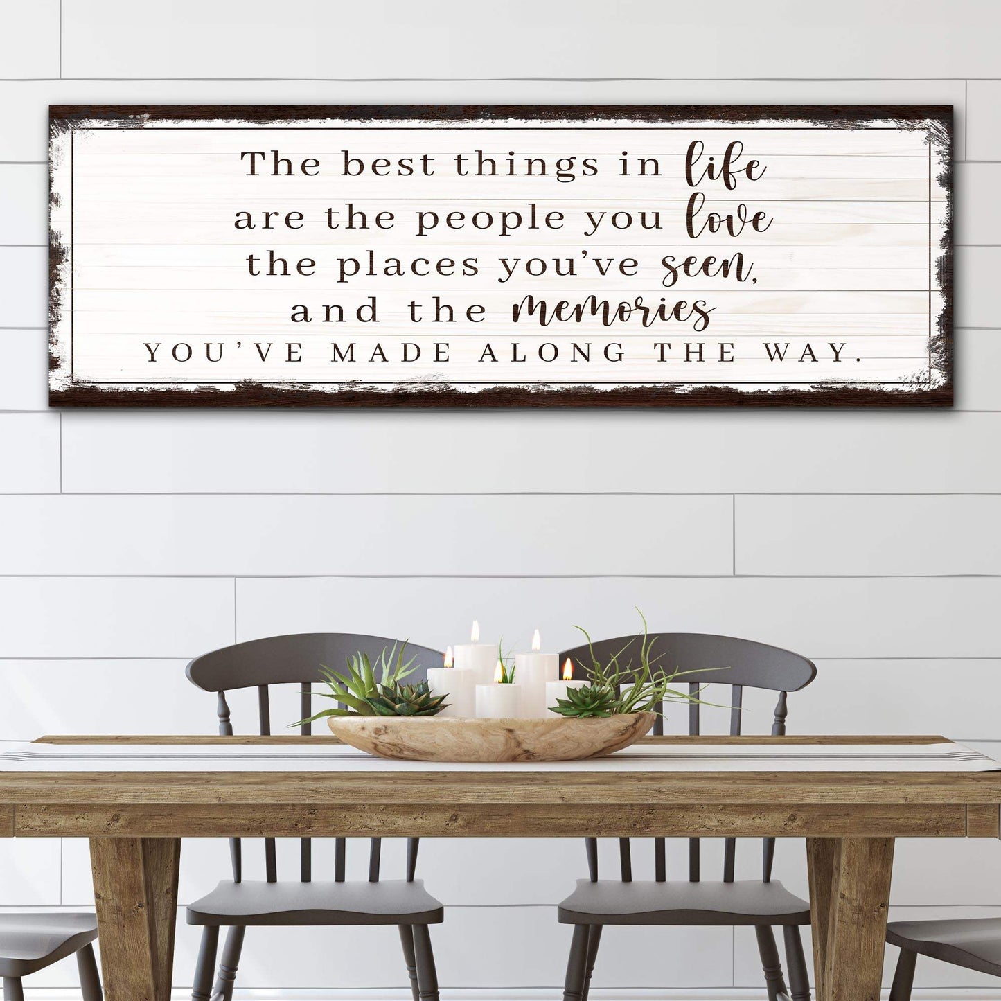 The Best Things In Life Sign VII - Tailored Canvases - Flyclothing LLC