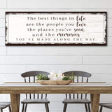 The Best Things In Life Sign VII - Tailored Canvases - Flyclothing LLC