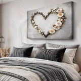 Skull and Flowers Wall Art X - Tailored Canvases - Flyclothing LLC