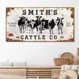 Personalized Cattle Sign II - Tailored Canvases - Flyclothing LLC