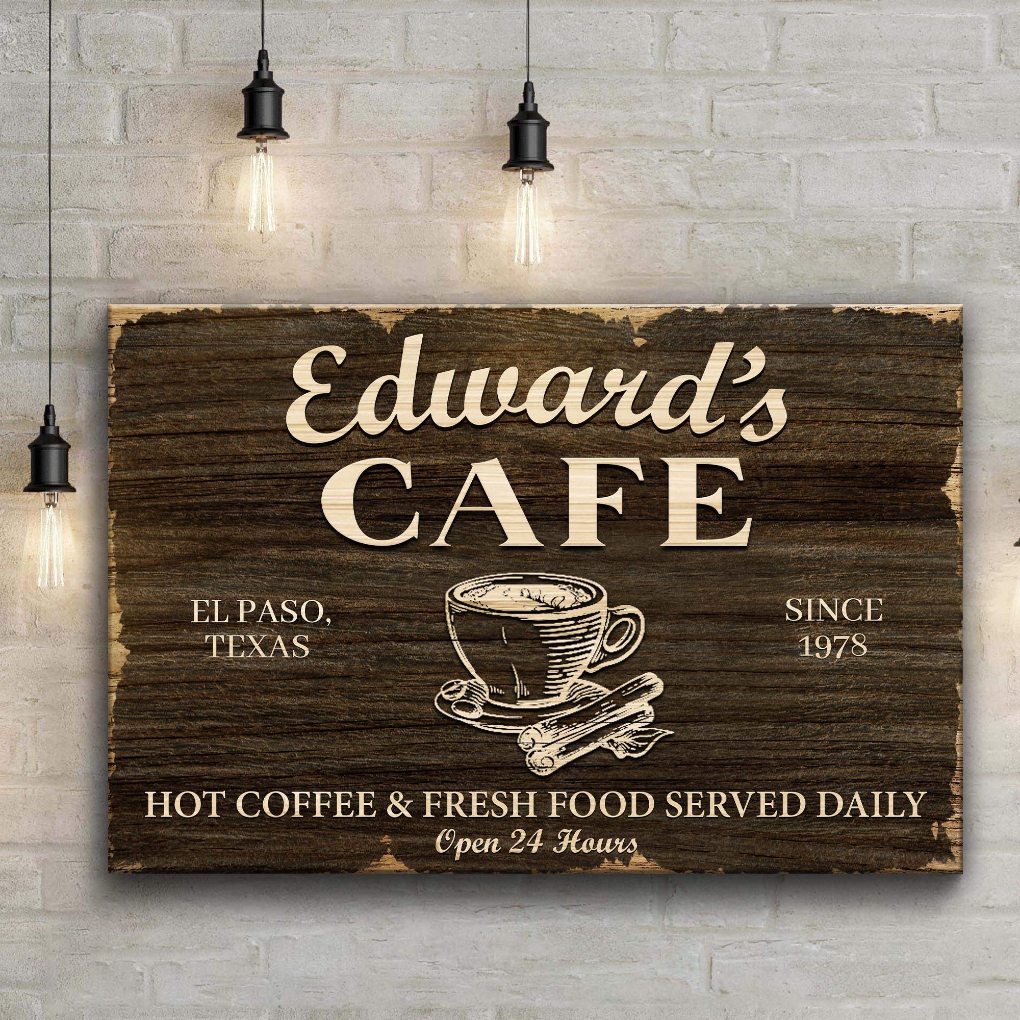 Cafe Sign III - Tailored Canvases - Flyclothing LLC