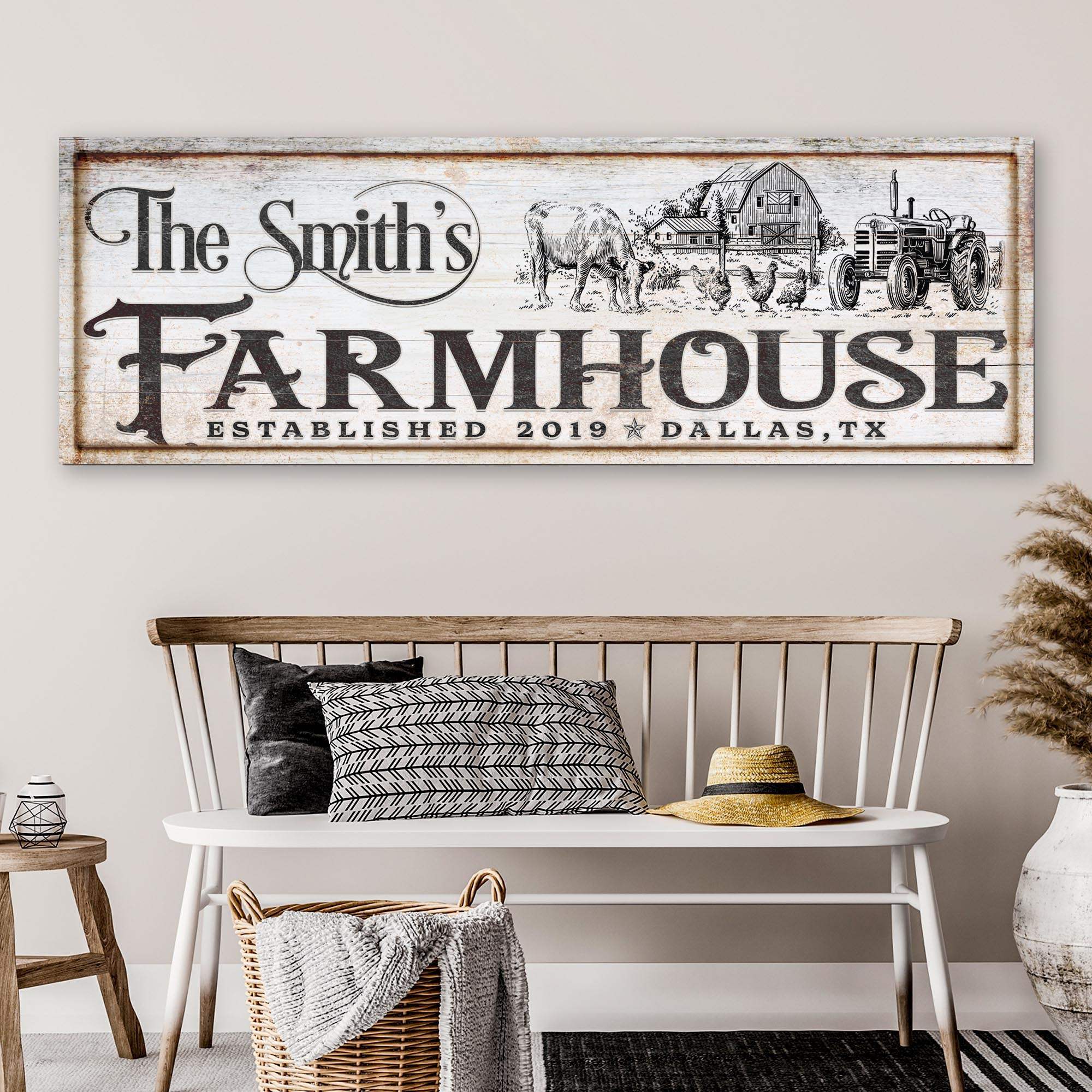 Vintage Rust Farmhouse Sign II - Tailored Canvases - Flyclothing LLC