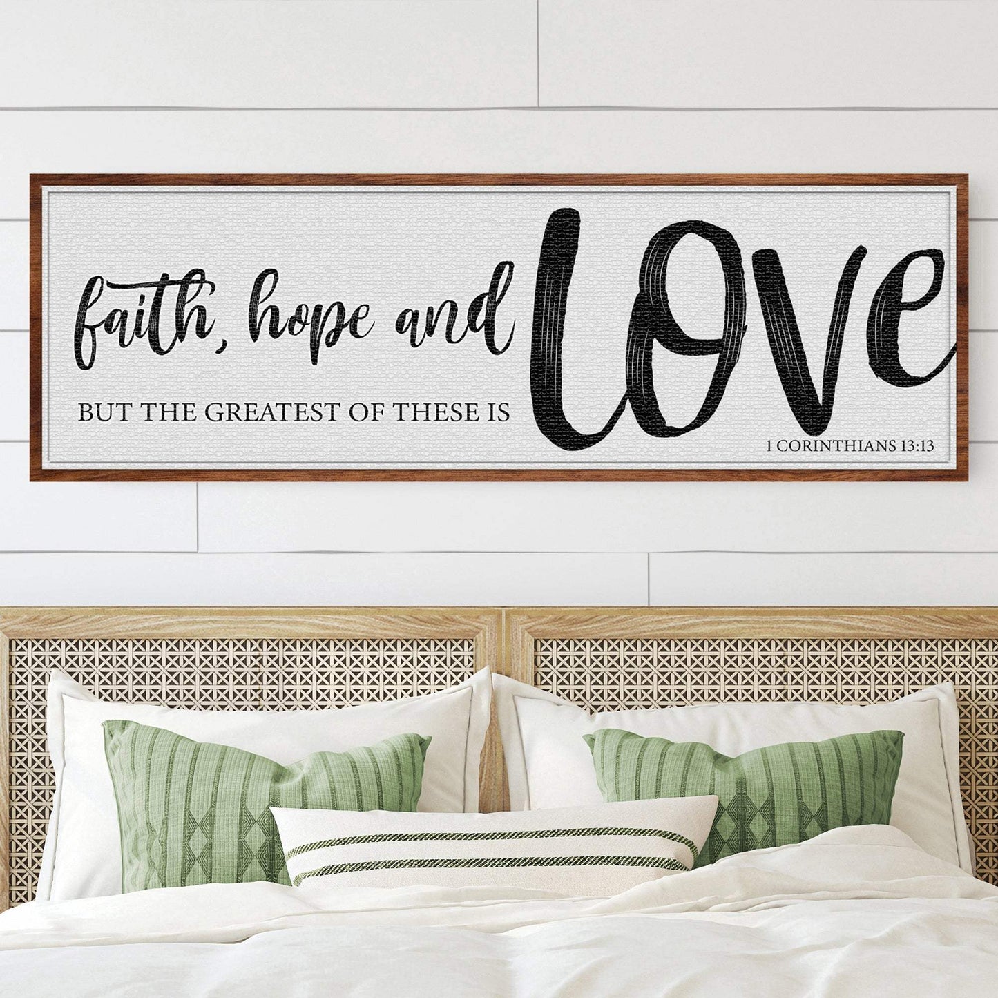 Faith Hope And Love 1 Corinthians 13:13 Faith Sign II - Tailored Canvases - Flyclothing LLC