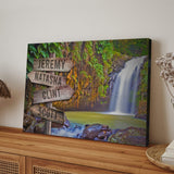 Waterfall Family Names Sign - Tailored Canvases - Flyclothing LLC