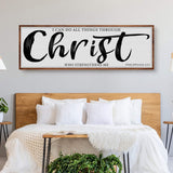 I Can Do All Things Through Christ Who Strengthens Me Faith Sign II - Tailored Canvases - Flyclothing LLC