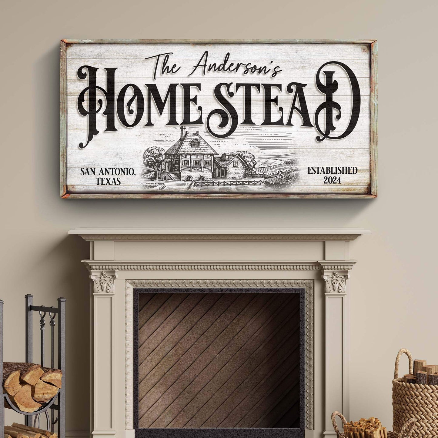Homestead Sign X - Tailored Canvases - Flyclothing LLC