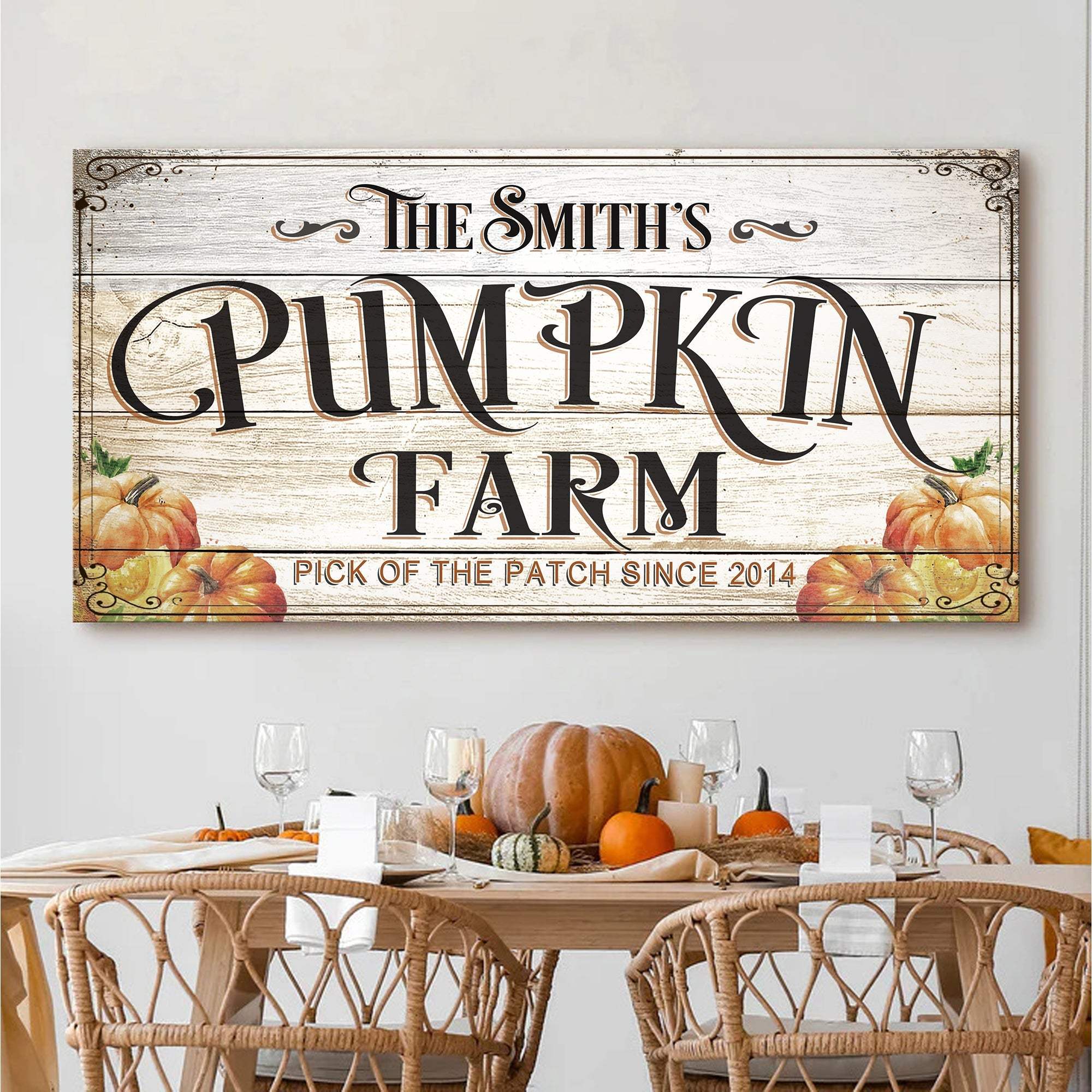 Pick Of The Patch Pumpkin Farm Sign - Tailored Canvases - Flyclothing LLC