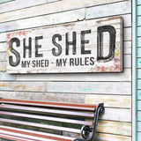 Personalized She Shed Sign XIV - Tailored Canvases - Flyclothing LLC