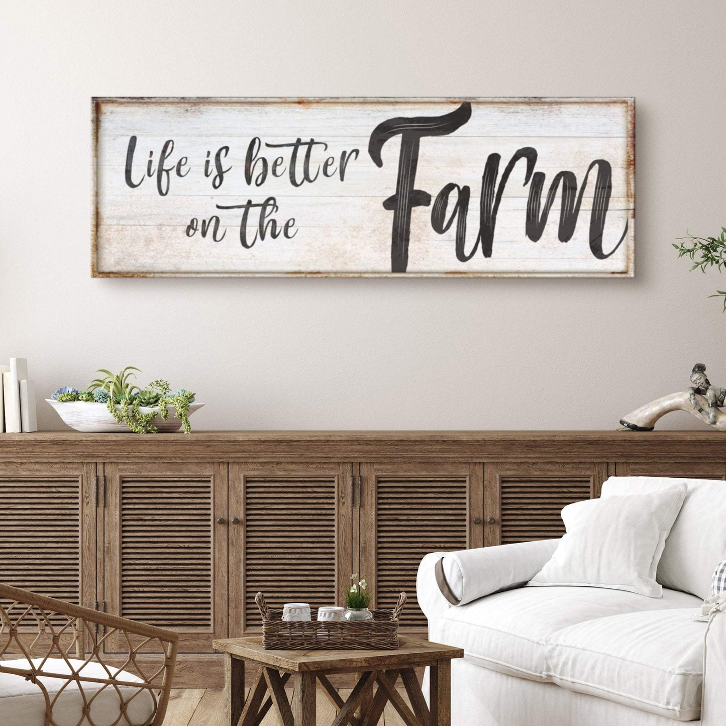 Life Is Better On The Farm Sign VIII - Tailored Canvases - Flyclothing LLC