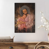 Mother's Day Watercolor Portrait Sign Mother and Child - Tailored Canvases - Flyclothing LLC