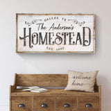 Homestead Sign VII - Tailored Canvases - Flyclothing LLC