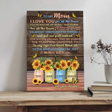 Mother's Day Sign To Me You Are My World - Tailored Canvases - Flyclothing LLC