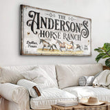 Personalized Horse Ranch Sign II - Tailored Canvases - Flyclothing LLC