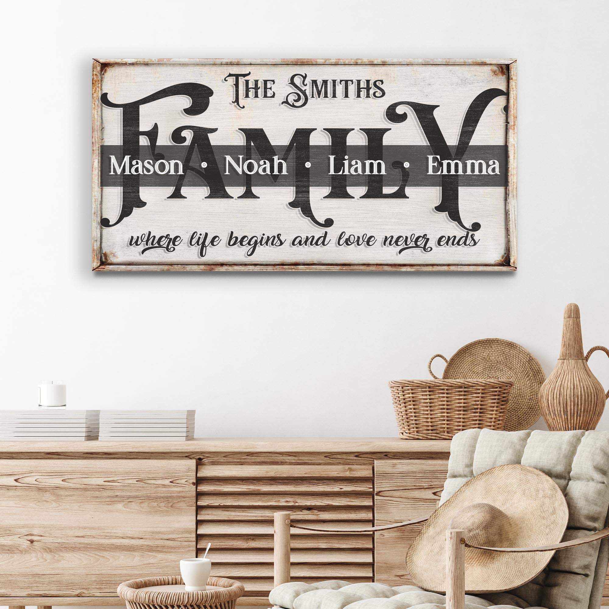 Family Sign XXIII - Tailored Canvases - Flyclothing LLC