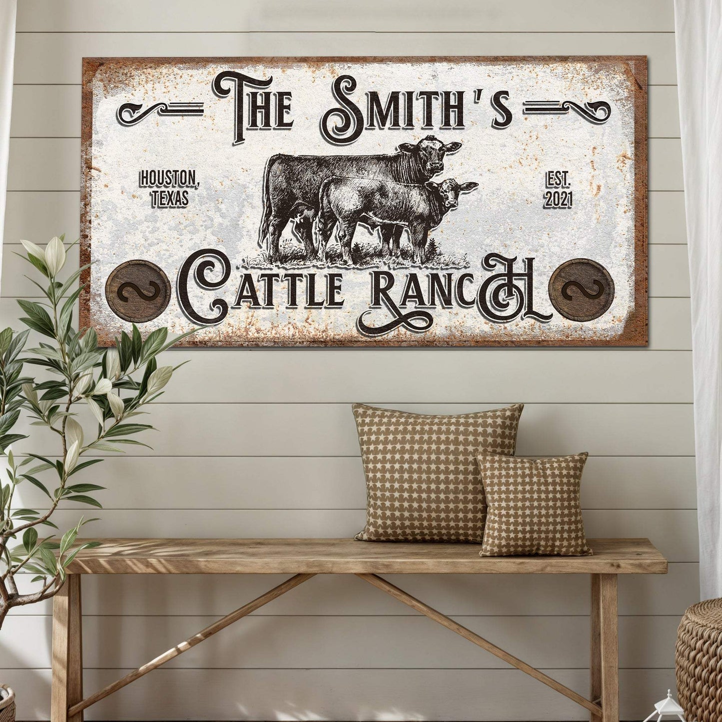 Branded Cattle Ranch Sign IV - Tailored Canvases - Flyclothing LLC