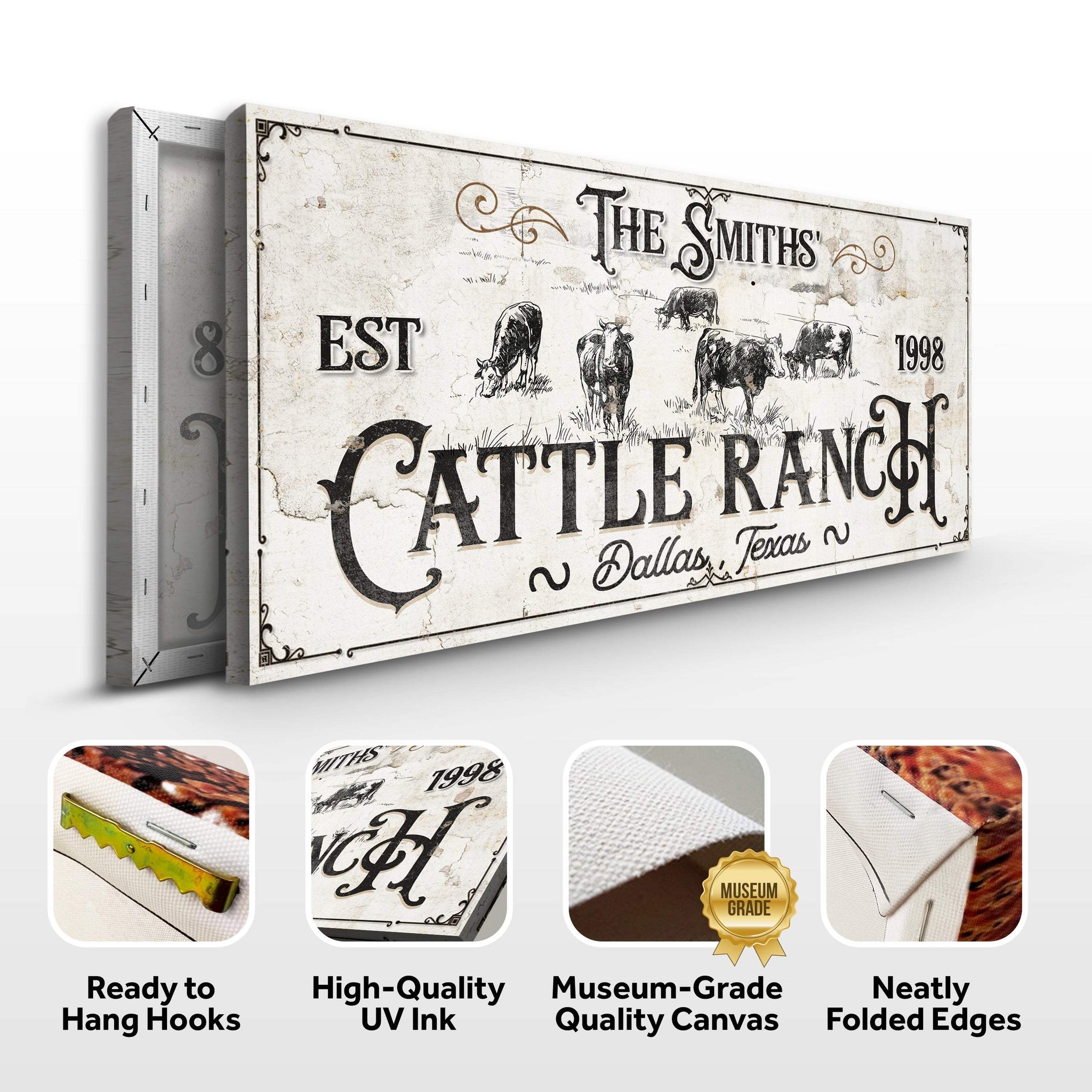 Branded Cattle Ranch Sign III - Tailored Canvases - Flyclothing LLC