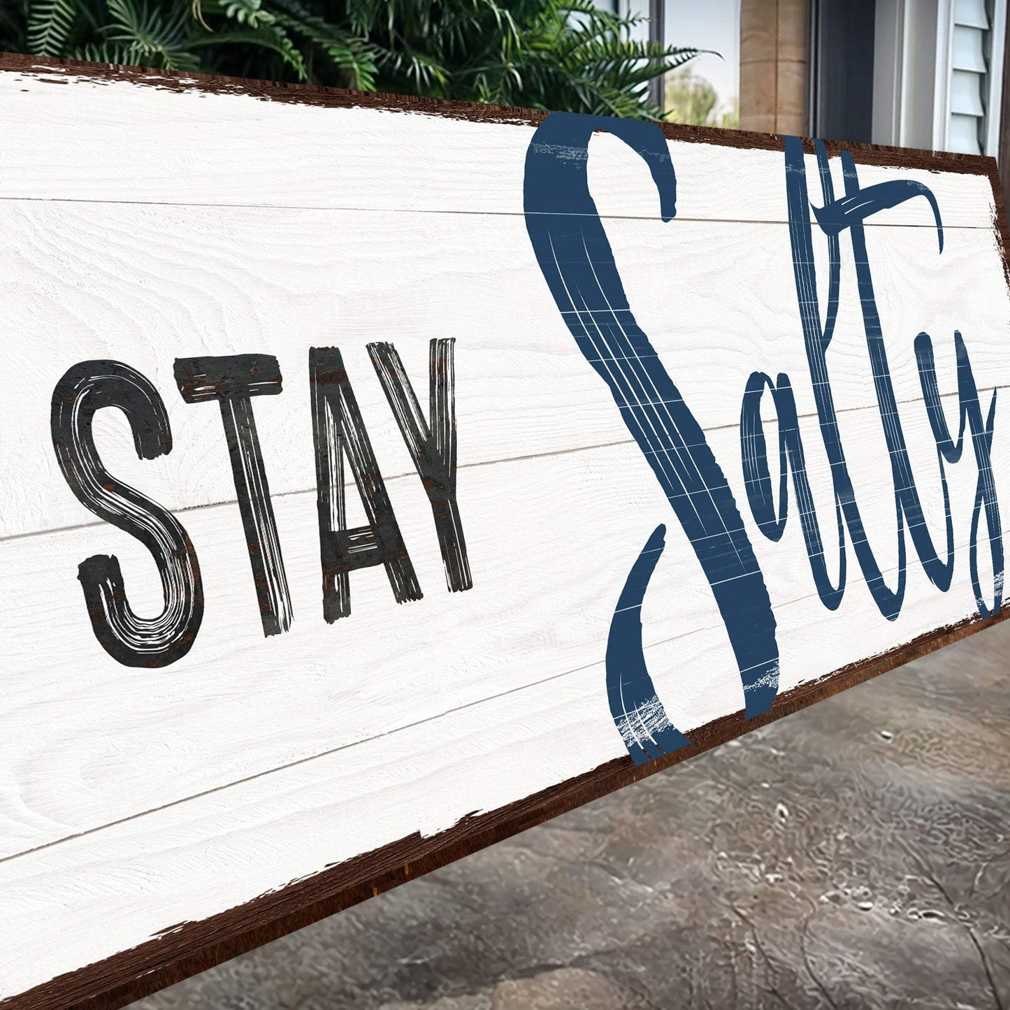 Stay Salty Coastal Sign III - Tailored Canvases - Flyclothing LLC