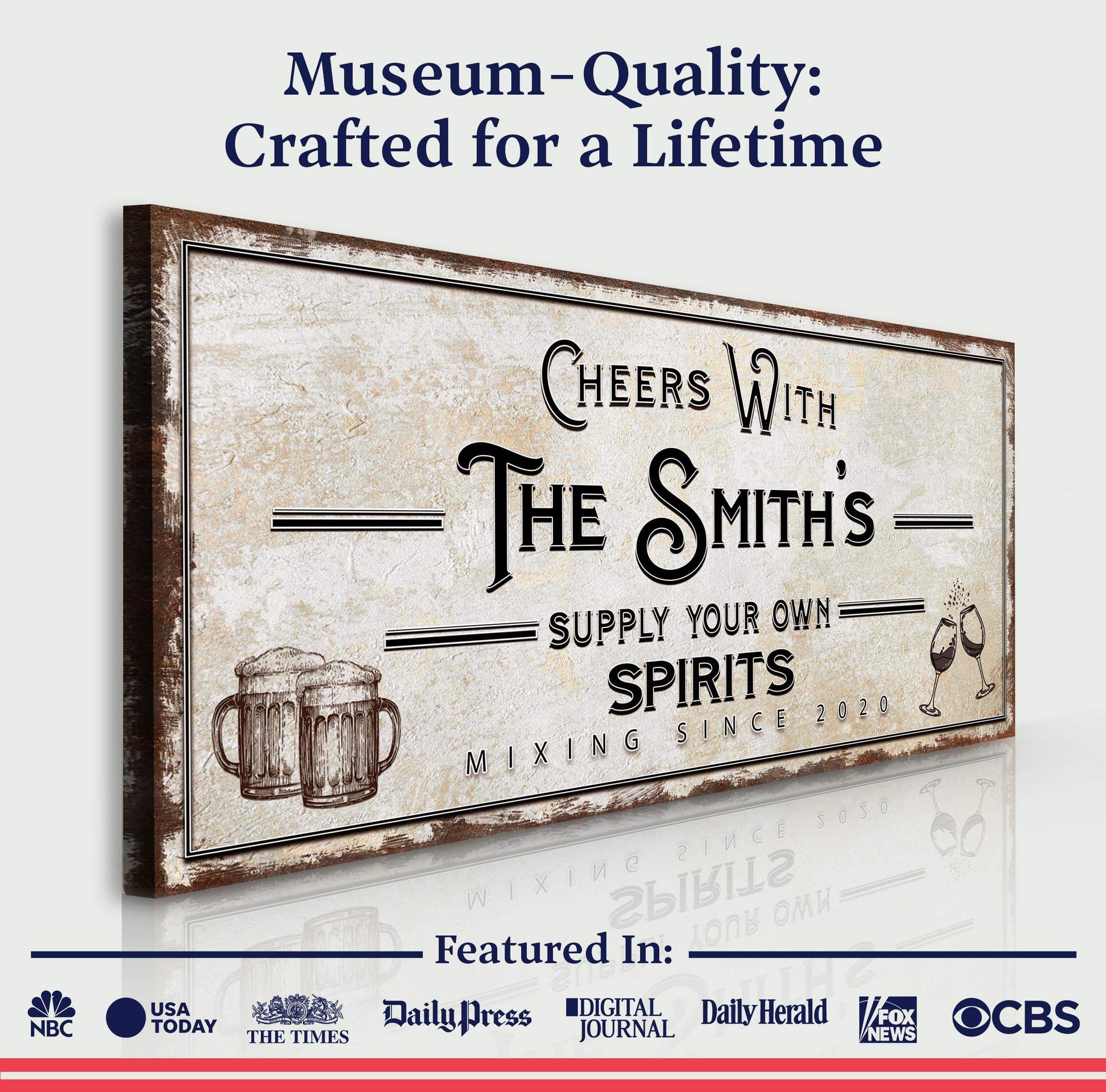 Supply Your Own Spirits Bar Sign - Tailored Canvases - Flyclothing LLC
