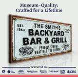 Backyard Bar & Grill Sign XXIV - Tailored Canvases - Flyclothing LLC