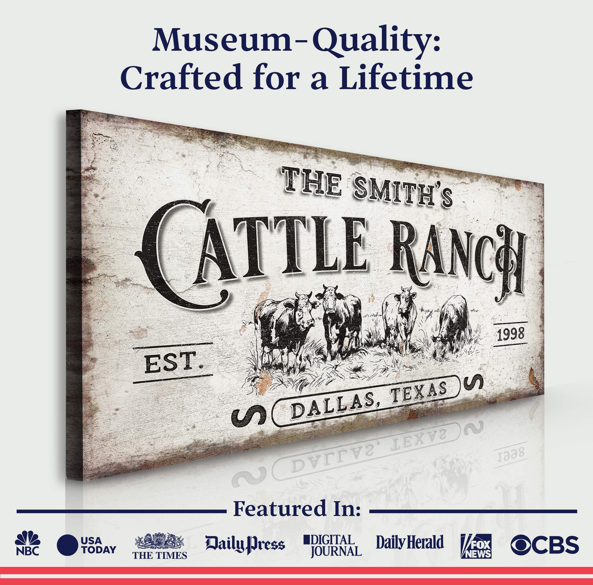 Branded Cattle Ranch Sign - Tailored Canvases - Flyclothing LLC
