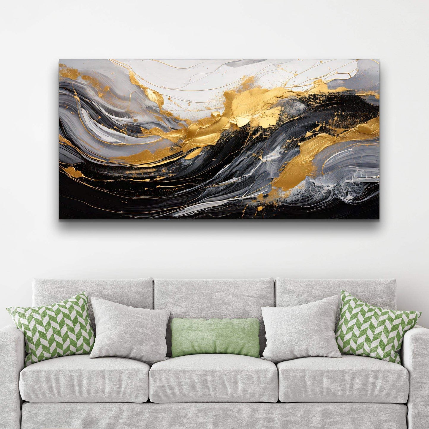 Modern Abstract Shadows Wall Art - Tailored Canvases - Flyclothing LLC