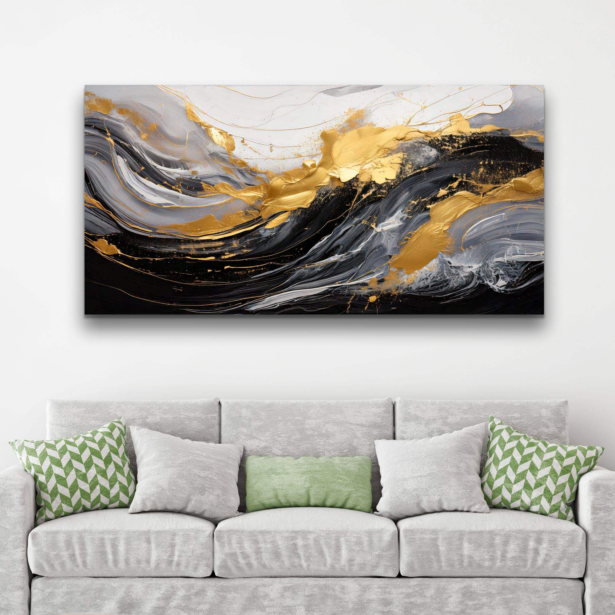 Modern Abstract Shadows Wall Art - Tailored Canvases - Flyclothing LLC