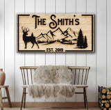 Family Mountain Sign - Tailored Canvases - Flyclothing LLC