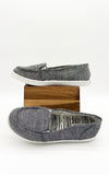 Mackerel Sneaker in Charcoal - Naughty Monkey