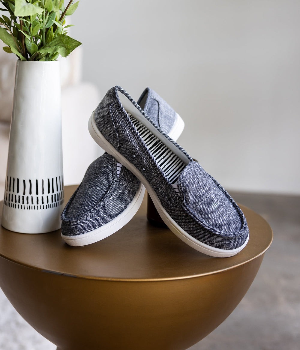 Mackerel Sneaker in Charcoal - Naughty Monkey