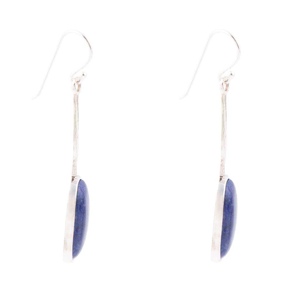 Madeleine Blue Lapis and Sterling Silver Drop Earrings - Barse Jewelry - Flyclothing LLC