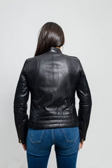 Alessandra Women's Lambskin Moto Jacket - Whet Blu NYC - Flyclothing LLC