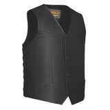 Madrid - Men's Premium Leather Motorcycle Vest - Unik Just for Bikers - Flyclothing LLC