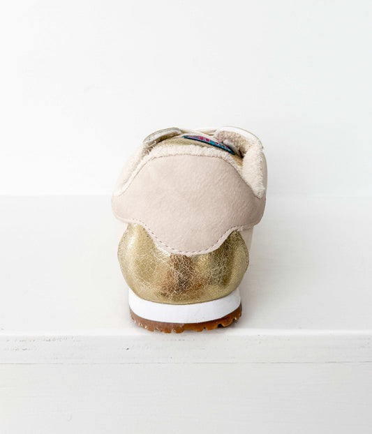 Madrid Sneaker in Beige/Gold - Naughty Monkey - Flyclothing LLC