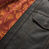 Maduro - Men's Motorcycle Leather Shirt - First Manufacturing Company - Flyclothing LLC
