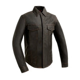 Maduro - Men's Motorcycle Leather Shirt - First Manufacturing Company - Flyclothing LLC
