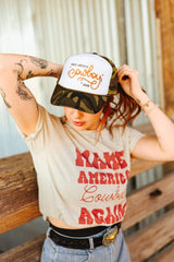 Make America Cowboy Again Camo Trucker Hat - Wild Junkie - Flyclothing LLC