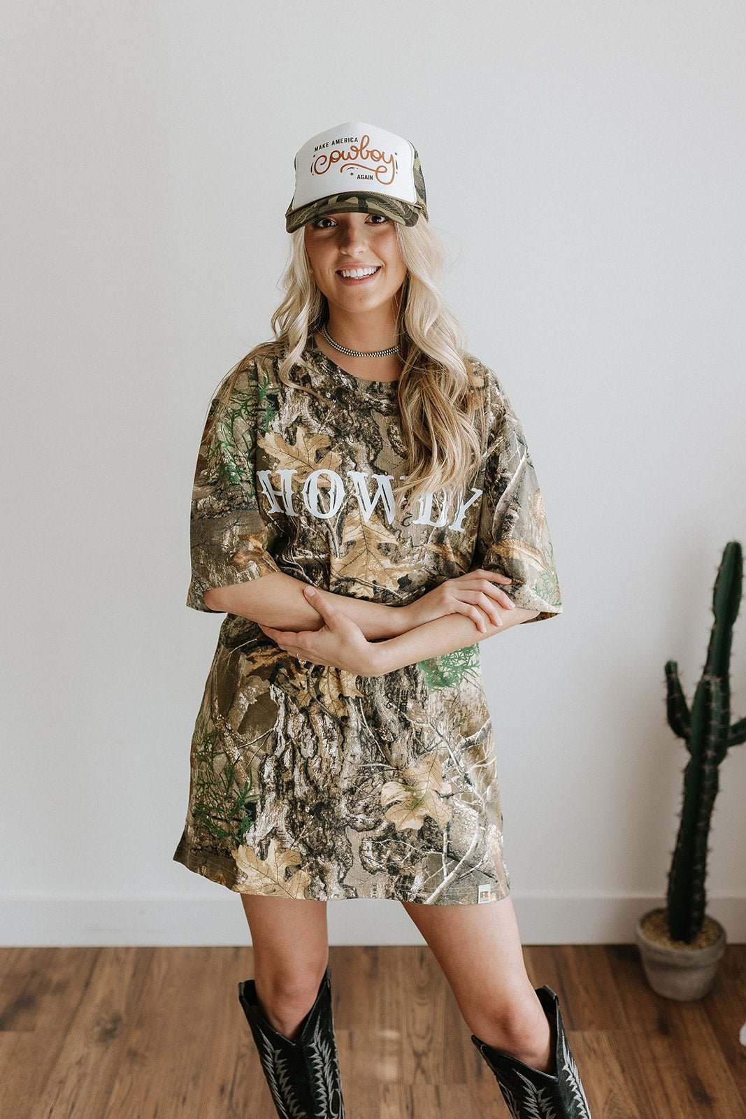 Make America Cowboy Again Camo Trucker Hat - Wild Junkie - Flyclothing LLC