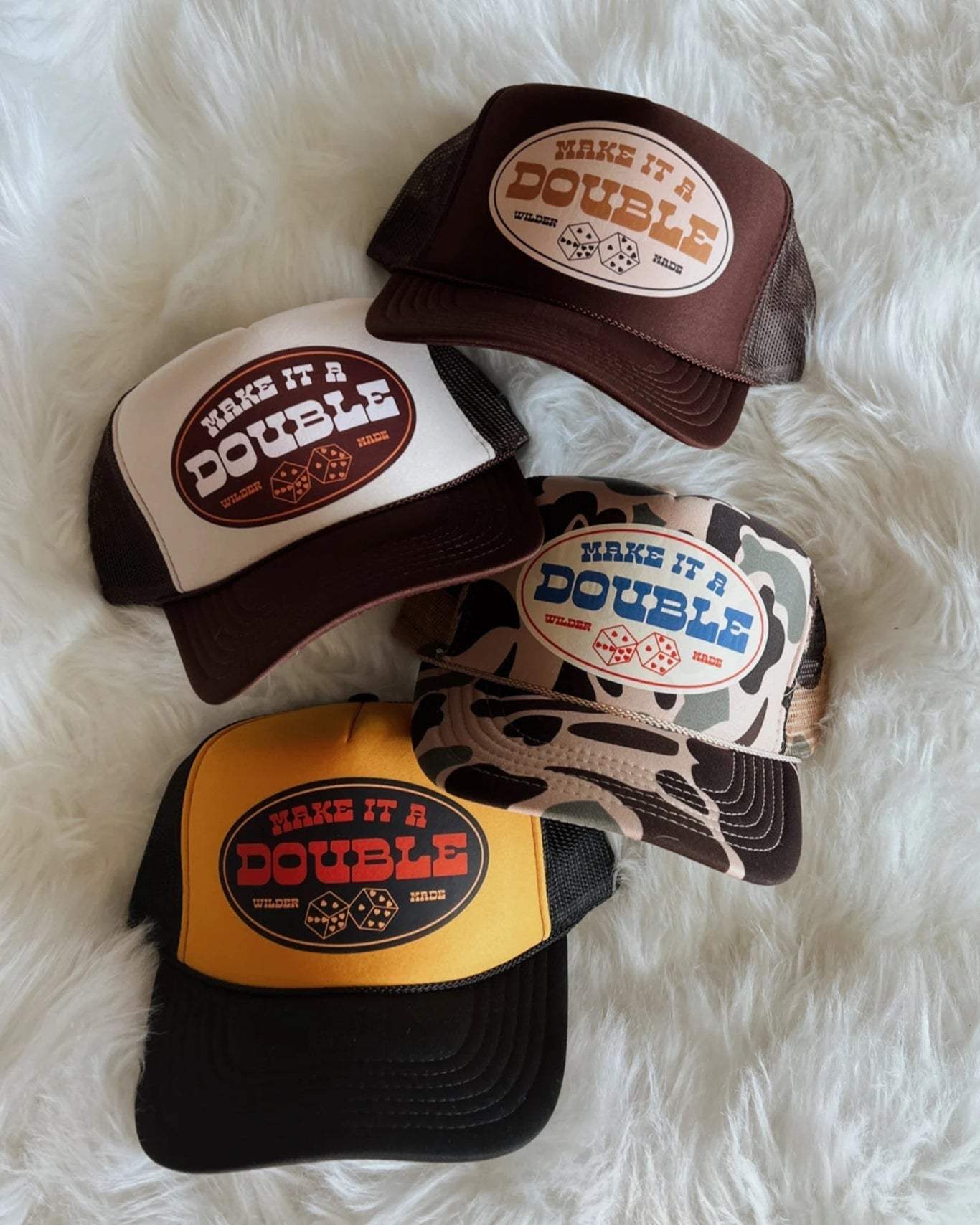 Make It A Double Camo Trucker Hat - Wild Junkie - Flyclothing LLC