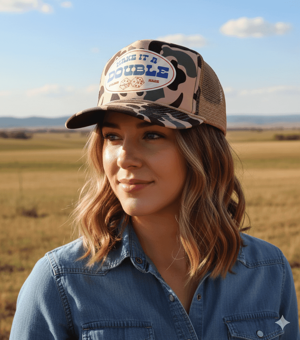 Make It A Double Camo Trucker Hat - Wild Junkie - Flyclothing LLC
