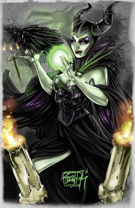 Black Market Art Company Maleficent Print