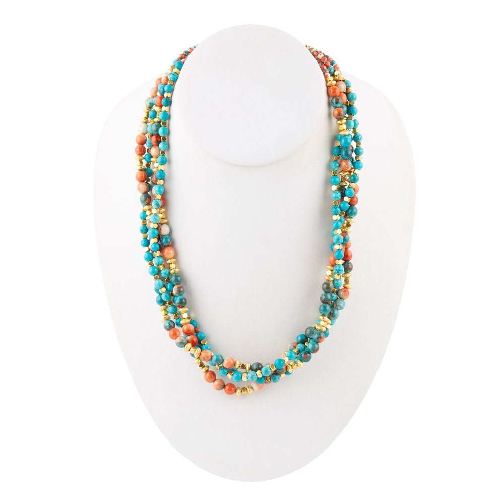 Mandarin Twist Statement Necklace - Barse Jewelry - Flyclothing LLC