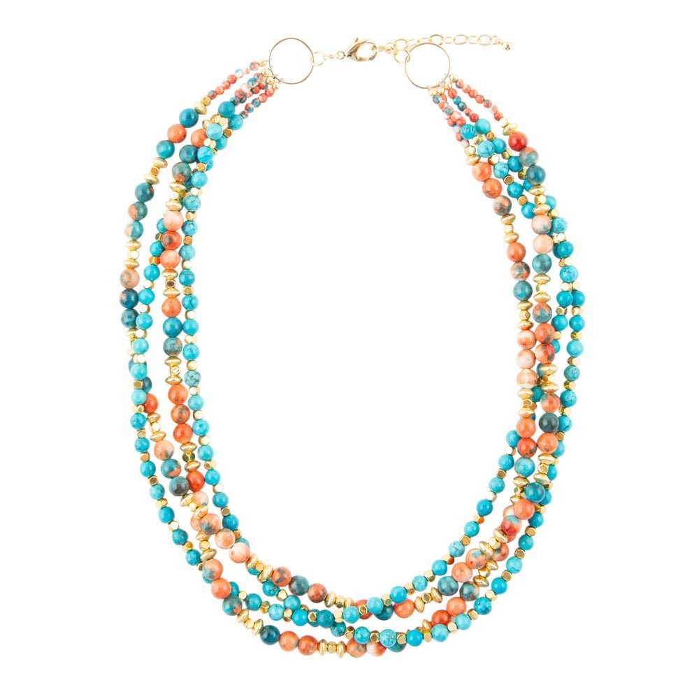 Mandarin Twist Statement Necklace - Barse Jewelry - Flyclothing LLC
