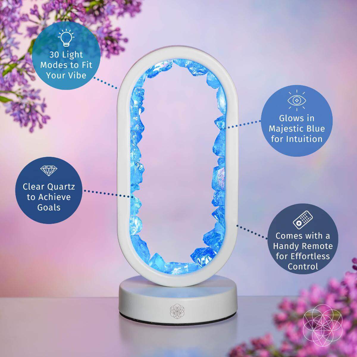 Manifest Success - Clear Quartz Lamp of Achievement - Conscious Items - Flyclothing LLC