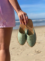 Marbella Huarache Slip-On Teal - Bottomless Co. - Flyclothing LLC