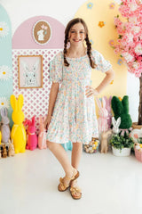 Hoppy Easter Smocked Ruffle Dress - Mila & Rose ® - Flyclothing LLC