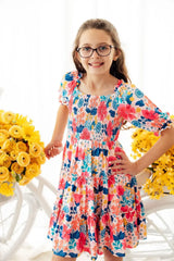 Sunshine Garden Smocked Ruffle Dress - Mila & Rose ® - Flyclothing LLC