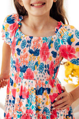 Sunshine Garden Smocked Ruffle Dress - Mila & Rose ® - Flyclothing LLC