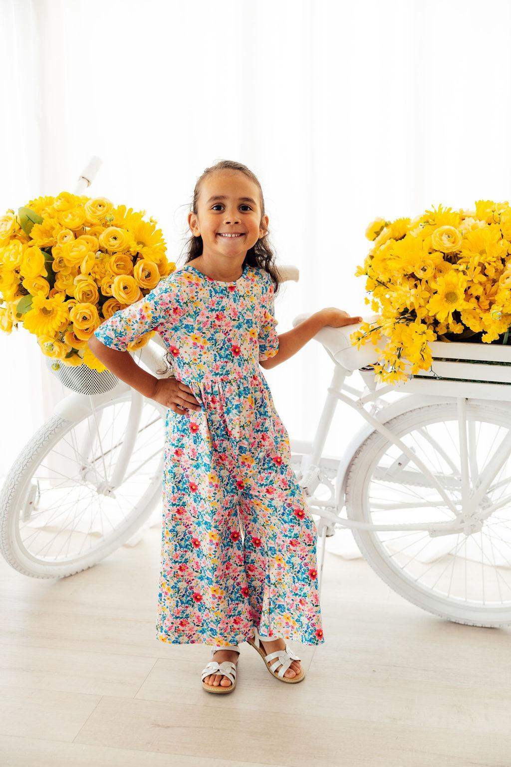 Fluttering Flowers Wide Leg Jumpsuit - Mila & Rose ® - Flyclothing LLC