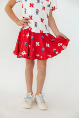 Nebraska Red Herbie Husker Twirl Skort - Mila & Rose ® - Flyclothing LLC