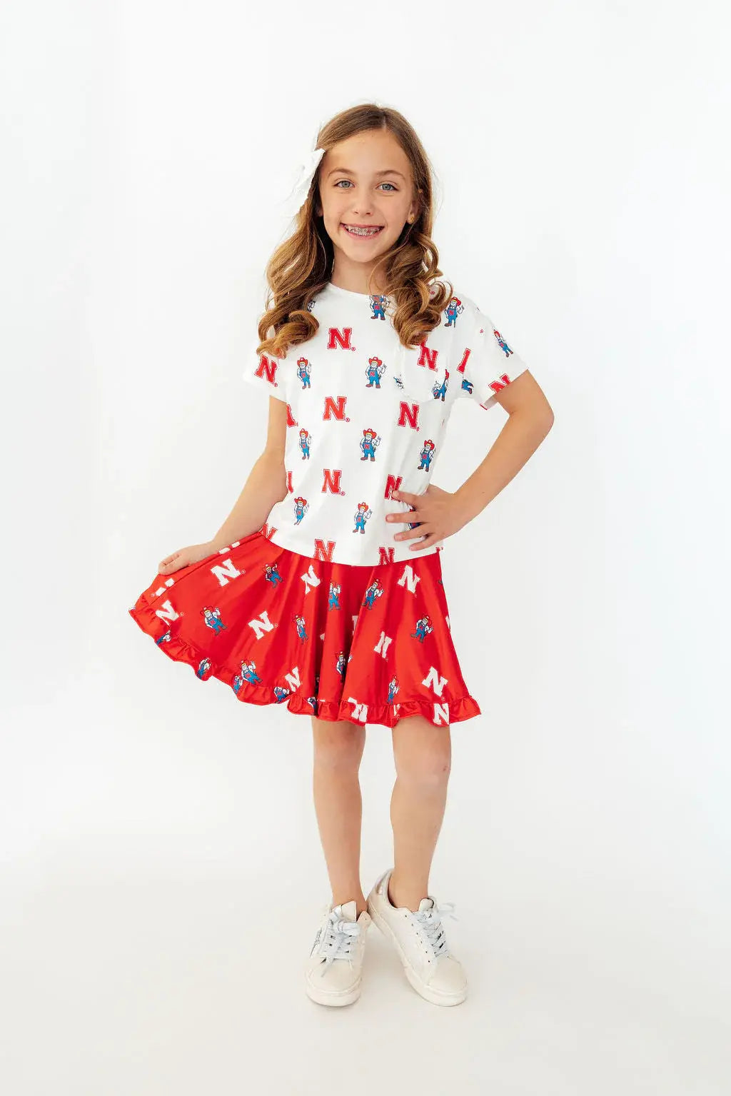Nebraska Red Herbie Husker Twirl Skort - Mila & Rose ® - Flyclothing LLC